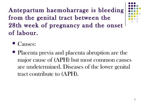 Antepartum haemorrhage s