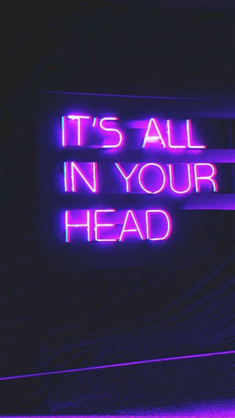 Pin by vintagevoid on music | Neon quotes, Purple wallpaper phone ...