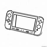 Nintendo Switch Coloring Page 1720 1387 sketch template