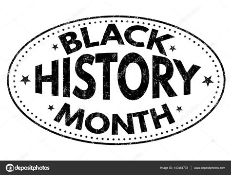 Black history month sign or stamp — Stock Vector © roxanabalint #140484778