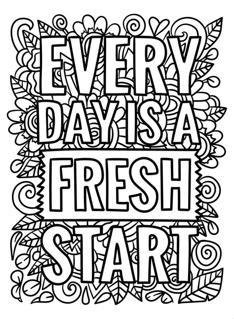 Print Inspirational Quotes coloring page - Download, Print or Color ...