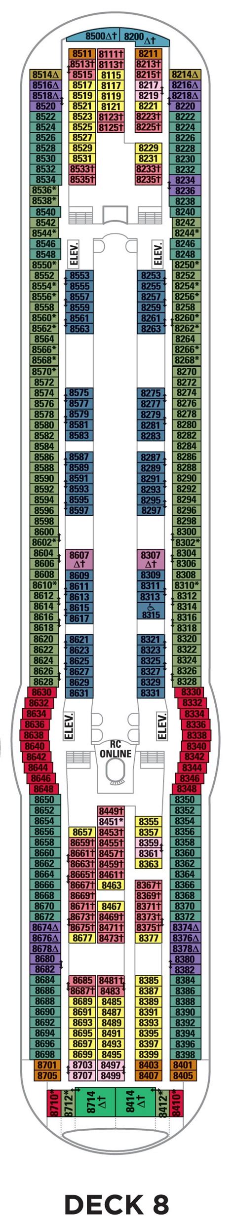 Deck 8 - Freedom of the Seas Deck Plans | Royal Caribbean Blog