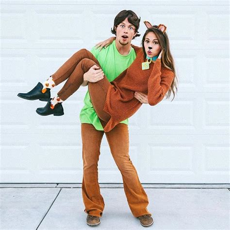 scooby & shaggy couples halloween costume #CouplesHalloweenCostumes2018 | Easy couple halloween ...