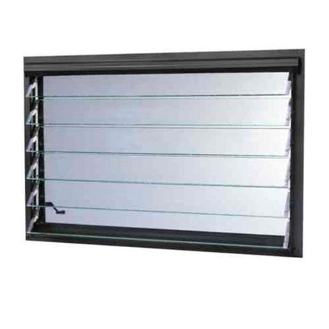 TAFCO WINDOWS 35.5 in. x 24.87 in. Jalousie Utility Louver Aluminum Window - Bronze-JALB3624 ...