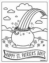 6 Printable Whimsical St Patricks Day coloring Pages For Kids sketch template
