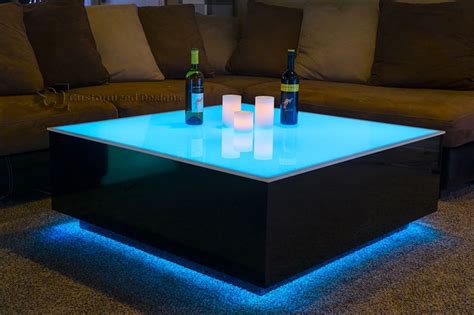 Cube Led Coffee Table | Table basse lumineuse, Table basse led, Table basse design