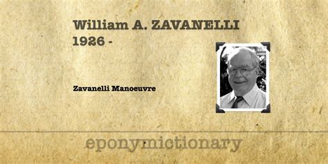 William Zavanelli • LITFL • Medical Eponym Library