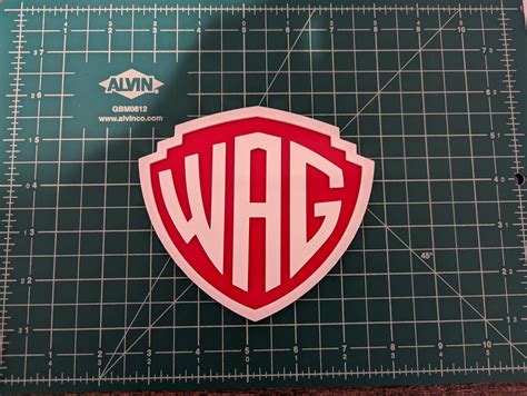 Warner Animation Group WAG WB Bros 3D Printed Logo Shield Wall | Etsy ...