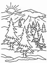 Mountains Coloring Pages  Best For Kids sketch template
