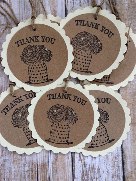 Rustic Thank You Tags/Cottage Style Thank You Gift Tags/All | Etsy