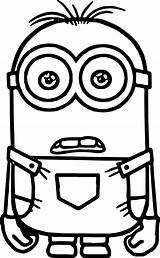 Minions Coloring Pages  Wecoloringpage Minion coloring sketch template