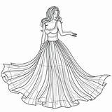 Coloring Pages Of Prom Dresses sketch template