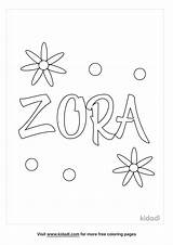 Zora Coloring Page  Kidadl sketch template