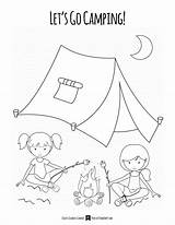 Camping Coloring Pages sketch template