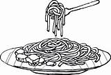 A Plate Of spaghetti coloring Sheet sketch template