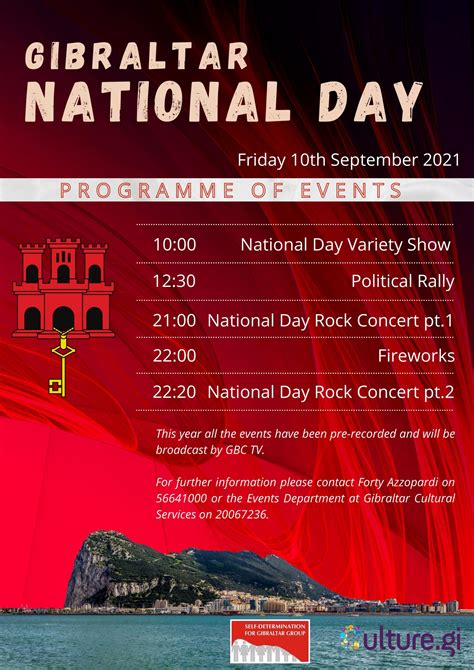 GIBRALTAR NATIONAL DAY EVENTS 2021 - Gibraltar Cultural Services