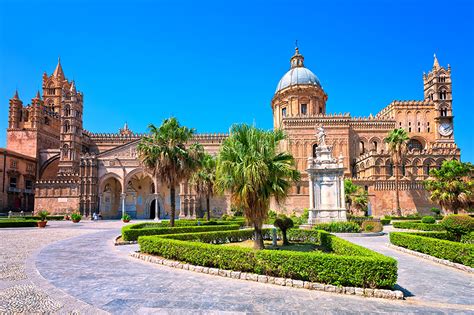 Fonds d'ecran Italie Temple Sicile Cathédrale Cathedral of PalermoCathedral of Palermo Arecaceae ...