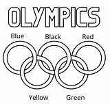 Olympic Rings Coloring Pages sketch template