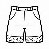 Coloring Book Kids shorts Stock Vector Illustration Of Coloration  sketch template