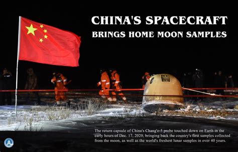 China Chang’e-5 Moon Probe Brings Back 1st Lunar Rock Samples to Earth ...