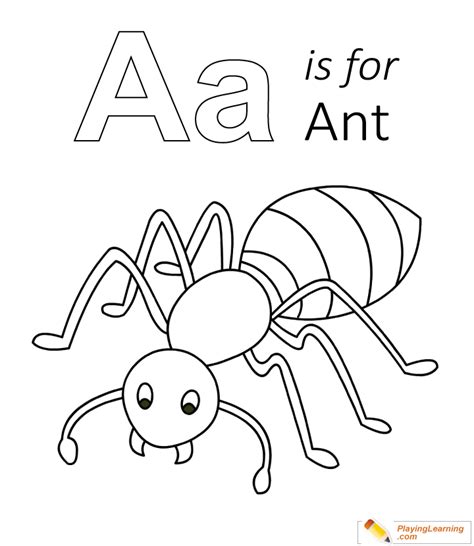 Ant Coloring Pages For Preschoolers