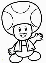 Super Mario Bros Coloring Pages Toad sketch template