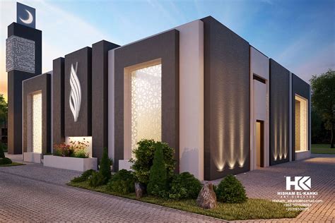 Interior And Exterior Modern Mosque on Behance | Mosque design islamic architecture, Facade ...