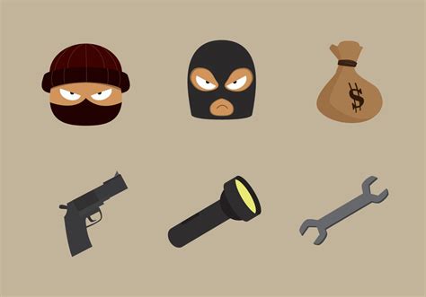 Theft and Robber Vector Stuff 135403 Vector Art at Vecteezy