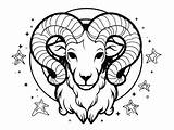 Fun Aries Coloring Page  sketch template