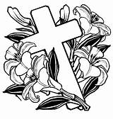Pin By Patti Guzik On Easter Printables  Cross coloring Page sketch template