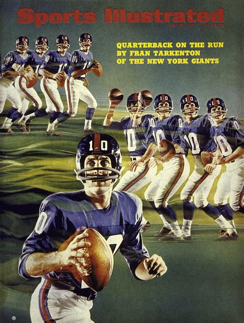 New York Giants Qb Fran Tarkenton Sports Illustrated Cover by Sports ...