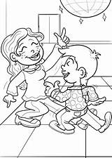 Disco Dancers coloring Page  Free Printable Coloring Pages sketch template