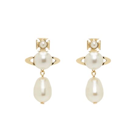 vivienne westwood Vivienne Westwood inass gold pearl earrings | ShopLook