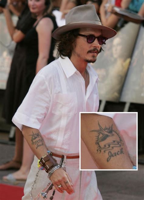 johnny depp tattoo jack sparrow