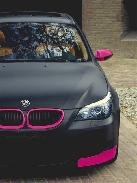 Black and pink designed BMW cars girl pink car black luxury car photos car images image of cars ...