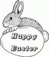 transmissionpress Rabbit And Happy Easter Eggs Coloring Pages sketch template