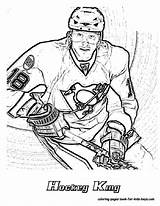 Coloring Pages Hockey Players sketch template