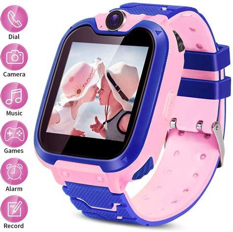 Smart Watch for Kids - Boys Girls Smartwatch Phone with Waterproof GPS Tracker Voice Chat SOS ...