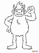 Yeti Pictures Coloring Page  Free Printable Pages sketch template