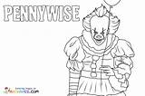 Pennywise Coloring Pages sketch template