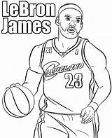Basketball Players coloring Page Le Bron James Printable Picture sketch template
