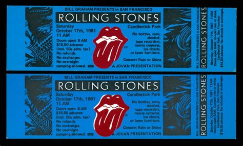 Lot of (2) Rolling Stones Concert Tickets | Pristine Auction