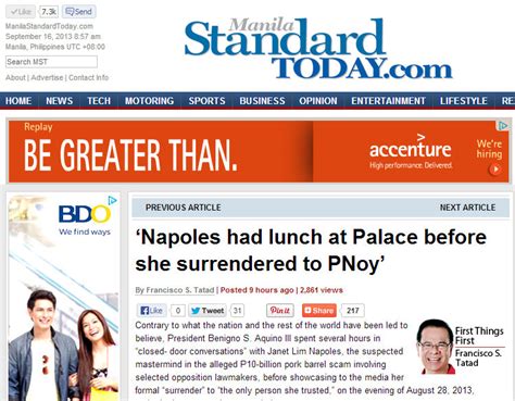 Did President Benigno S. Aquino meet with Janet Lim Napoles hours before her surrender? – Get ...