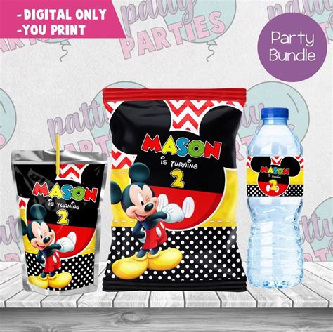 MICKEY MOUSE PARTY BUNDLE in 2023 | Party bundles, Mickey mouse party, Mickey mouse birthday party