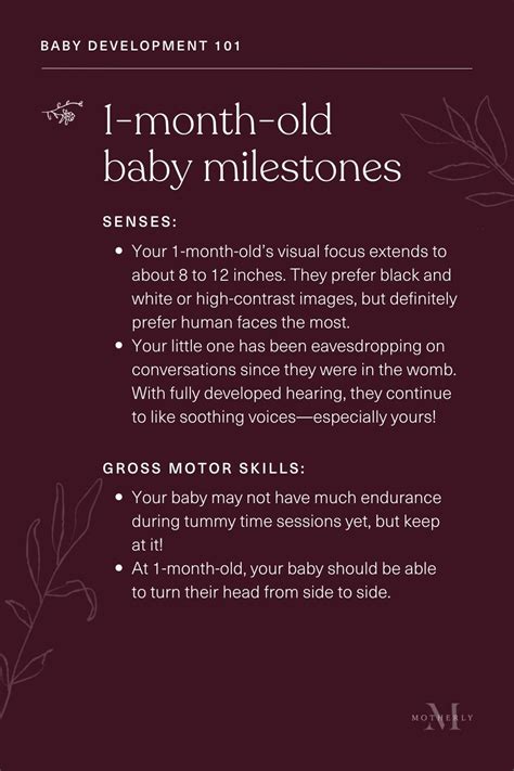 Guide to 1-Month Milestones for Baby - Motherly