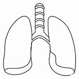 Lungs Emoji coloring page  ColouringPages sketch template