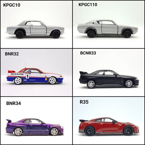 Evolution of Nissan GT-R. : r/Diecast