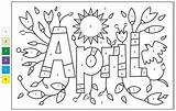 Color By Number April  Free Printable Coloring Pages sketch template