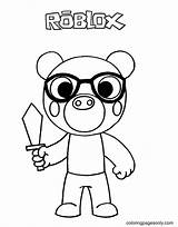 Tigry Roblox Piggy Coloring Page  Free Printable Pages sketch template
