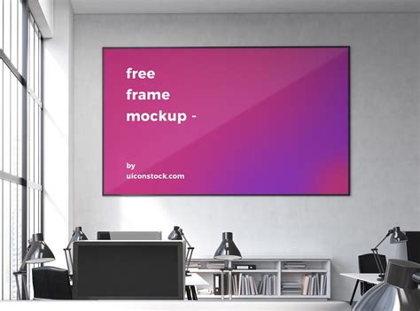 Free Interior Horizontal Frame Mockup | Mockuptree